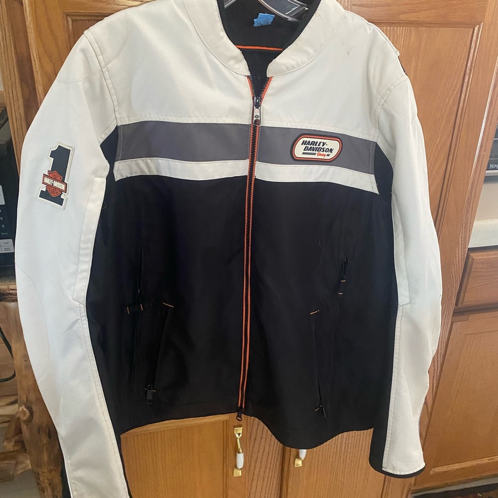 Harley-Davidson Women’s Black and White Bomber Jacket
